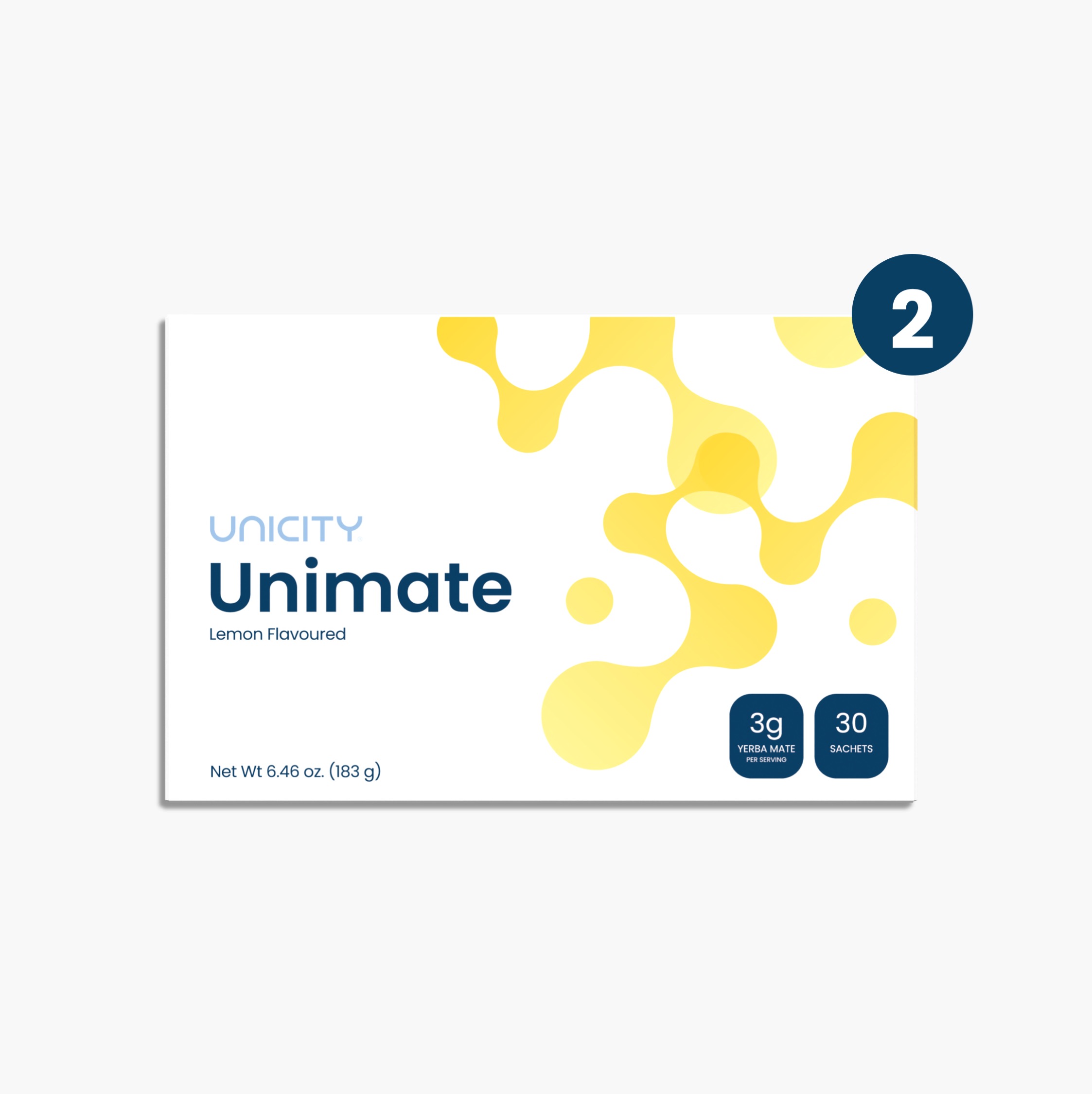 2 x Unicity Unimate Lemon Booster Pack